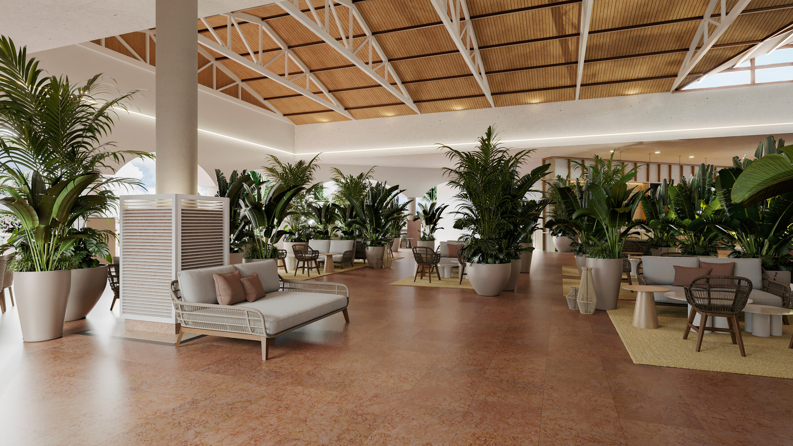 Lobby de Wyndham Alltra Uvero Alto