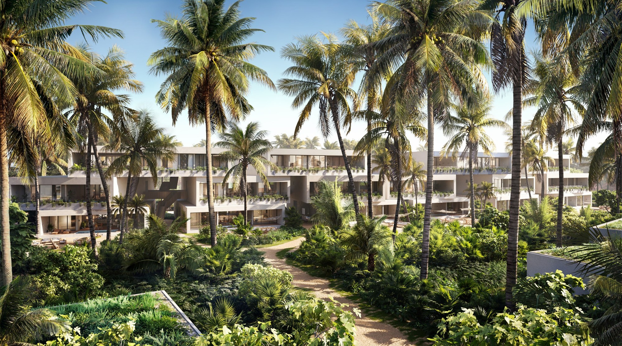 Render de Residential Flats en Four Seasons Tropicalia entre jardines tropicales